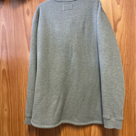 Lee Premium Select Regular Fit Grey Gray Fleece Lined Winter Shirt Men’s XXL - Picture 7 of 7